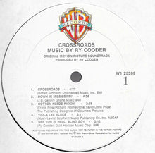 Load image into Gallery viewer, Ry Cooder : Crossroads - Original Motion Picture Soundtrack (LP, Album, Club, Col)