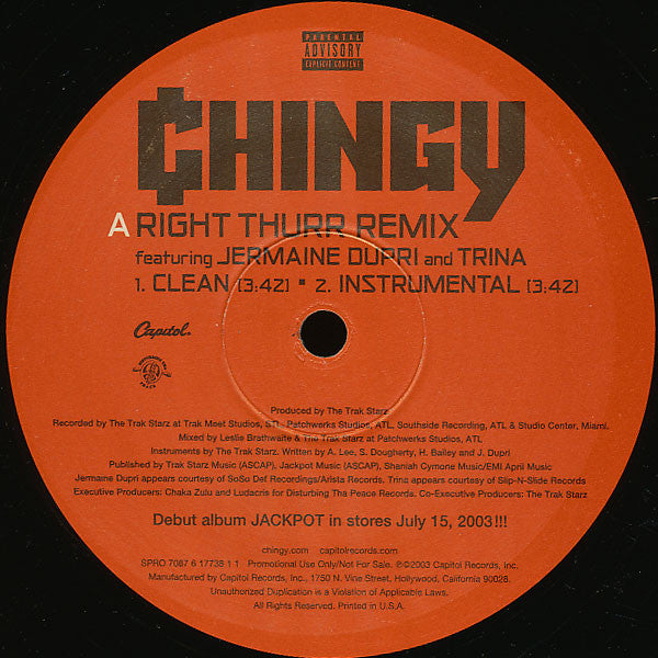 Chingy : Right Thurr (Remix) (12