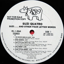 Load image into Gallery viewer, Suzi Quatro : Suzi... And Other Four Letter Words (LP, Promo, 73 )