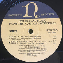 Load image into Gallery viewer, Johannes-Damascenus Choir*, Karl Linke : Liturgical Music From The Russian Cathedral (LP, RE, Dec)