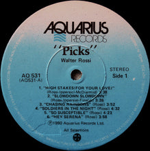 Load image into Gallery viewer, Walter Rossi : Picks (LP, Comp)