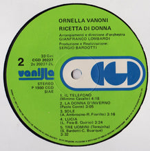 Load image into Gallery viewer, Ornella Vanoni : Ricetta Di Donna (LP, Album, Gat)