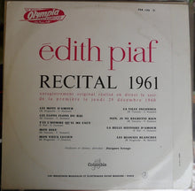 Load image into Gallery viewer, Edith Piaf : Récital 1961 (LP, Album, Mono, Pur)