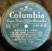 Load image into Gallery viewer, Edith Piaf : Récital 1961 (LP, Album, Mono, Pur)