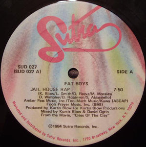 Fat Boys : Jail House Rap (12")