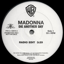 Load image into Gallery viewer, Madonna : Die Another Day (12&quot;, Single, Promo)