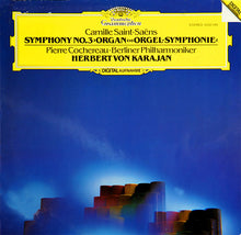 Load image into Gallery viewer, Camille Saint-Saëns - Pierre Cochereau, Berliner Philharmoniker, Herbert von Karajan : Symphony No.3 "Organ" (LP)