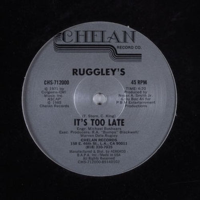 Ruggley's* : It's Too Late (12