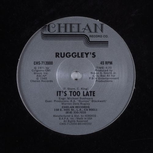 Ruggley's* : It's Too Late (12