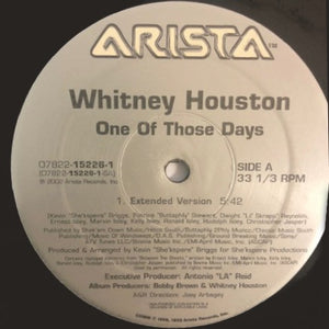 Whitney Houston : One Of Those Days (12")