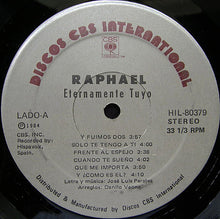 Load image into Gallery viewer, Raphael (2) : Eternamente Tuyo (LP, Album)