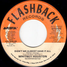 Load image into Gallery viewer, Whitney Houston : I Wanna Dance With Somebody (Who Loves Me) / Didn't We Almost Have It All (7", Single)