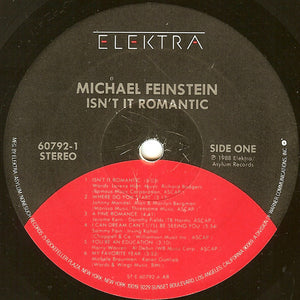 Michael Feinstein : Isn't It Romantic (LP, Album)