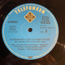 Load image into Gallery viewer, Giovanni Coperario*, Matthew Locke, Thomas Campion, Studio Der Frühen Musik, Concentus Musicus Wien : Florid - Song Und Gambenmusik In England Um 1610-1660 (LP)