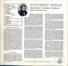 Load image into Gallery viewer, Schubert*, Dietrich Fischer-Dieskau, Gerald Moore : Schubert Songs (LP, Album)