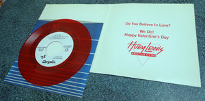 Huey Lewis And The News* : Do You Believe In Love (7", Promo, Red)