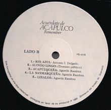 Load image into Gallery viewer, Various : Acuérdate De Acapulco Remember (LP, Comp)
