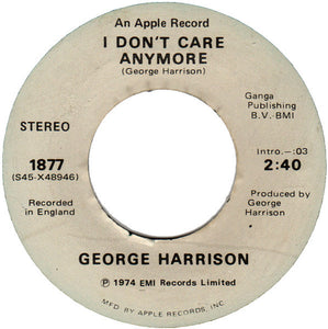 George Harrison : Dark Horse (7", Single, Jac)