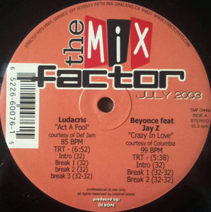 Various : The Mix Factor (July 2003) (2x12", Comp)