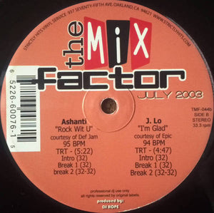 Various : The Mix Factor (July 2003) (2x12", Comp)