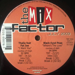 Various : The Mix Factor (July 2003) (2x12", Comp)