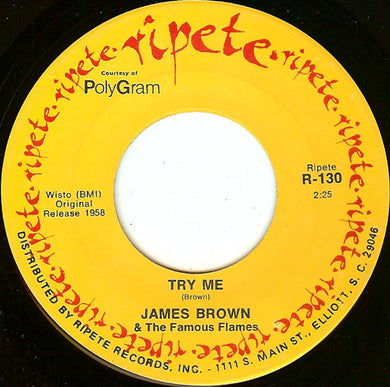 James Brown & The Famous Flames : Try Me / Think (7