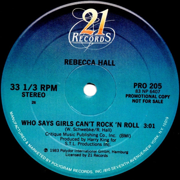 Rebecca Hall : Who Says Girls Can't Rock 'N Roll (12