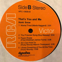Load image into Gallery viewer, Hank Snow : That's You And Me (LP, Album)