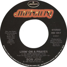 Load image into Gallery viewer, Bon Jovi : Livin' On A Prayer (7", Single, Styrene, Ind)