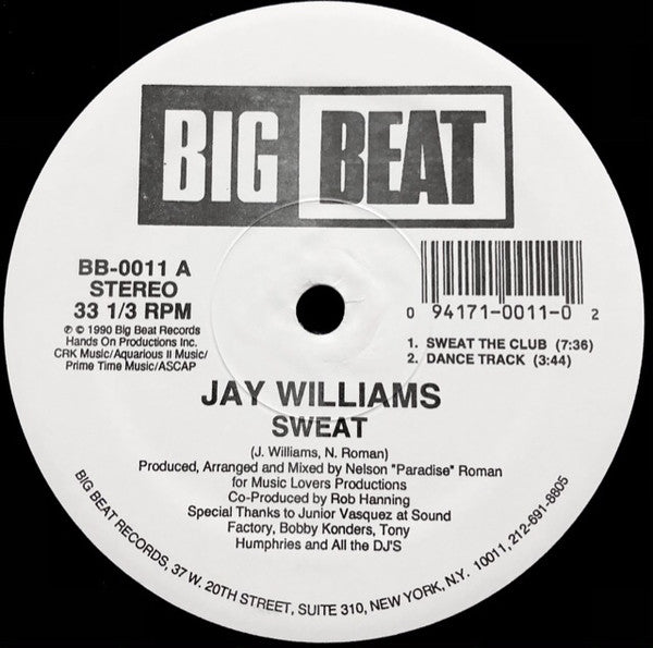 Jay Williams : Sweat (12