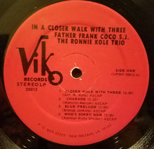 Load image into Gallery viewer, Father Frank Coco S.J. &amp; Ronnie Kole Trio : In A Closer Walk With Three (LP, Album)