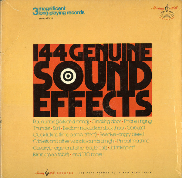 No Artist : 144 Genuine Sound Effects (Box + 3xLP)