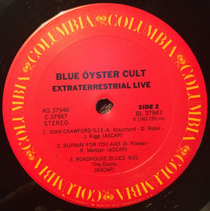 Blue Öyster Cult : Extraterrestrial Live (2xLP, Album, Pit)