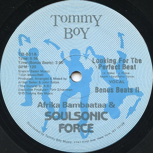 Afrika Bambaataa & Soulsonic Force : Looking For The Perfect Beat (12", RE)