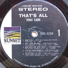 Load image into Gallery viewer, Vikki Carr : That's All (LP, Comp)