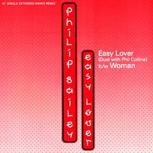 Load image into Gallery viewer, Philip Bailey Duet With Phil Collins / Philip Bailey : Easy Lover (Extended Dance Remix) b/w Woman (12", Single)