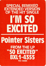 Load image into Gallery viewer, Pointer Sisters : I'm So Excited! (12")