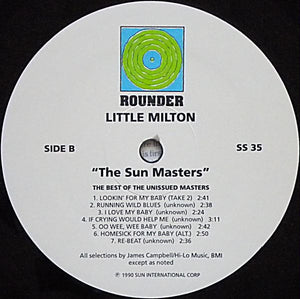 Little Milton : The Sun Masters (LP, Comp)