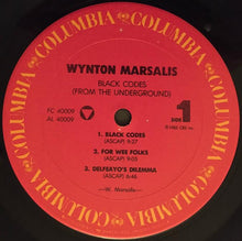 Load image into Gallery viewer, Wynton Marsalis : Black Codes (From The Underground) (LP, Album, Car)
