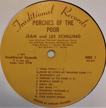 Load image into Gallery viewer, Jean &amp; Lee Schilling* : Porches Of The Poor (LP)
