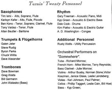 Load image into Gallery viewer, Dallas Jazz Orchestra With Galen Jeter : Turnin&#39; Twenty (CD, Album)