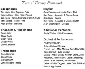 Dallas Jazz Orchestra With Galen Jeter : Turnin' Twenty (CD, Album)