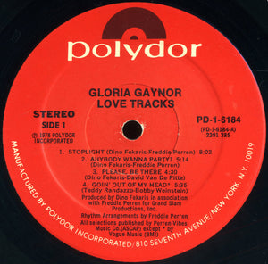 Gloria Gaynor : Love Tracks (LP, Album, Mon)