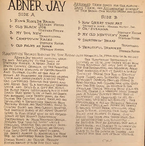 Abner Jay : Sings And Plays Stephen Fosters Favorites (LP)