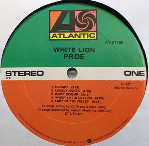 White Lion : Pride (LP, Album, Club)