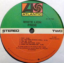Load image into Gallery viewer, White Lion : Pride (LP, Album, Club)