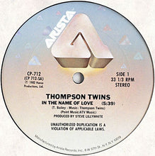 Load image into Gallery viewer, Thompson Twins : In The Name Of Love (12" Dance Extension) (12", Single, Ter)