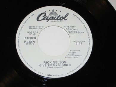 Rick Nelson* : Give 'Em My Number (7
