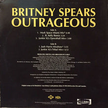 Load image into Gallery viewer, Britney Spears : Outrageous (Remixes) (12&quot;, Promo)