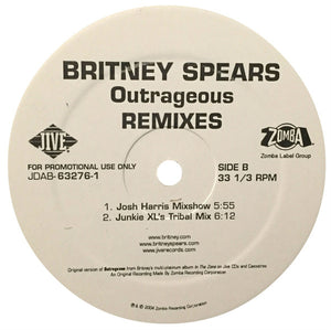 Britney Spears : Outrageous (Remixes) (12", Promo)